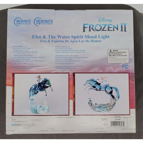 Disney Limited Release Frozen II Elsa & The Water Spirit‎ Mood Light New in Box - Picture 3 of 6